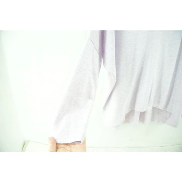 White House black market women’s lavender XL V-neck soft high low sweater - Picture 7 of 11